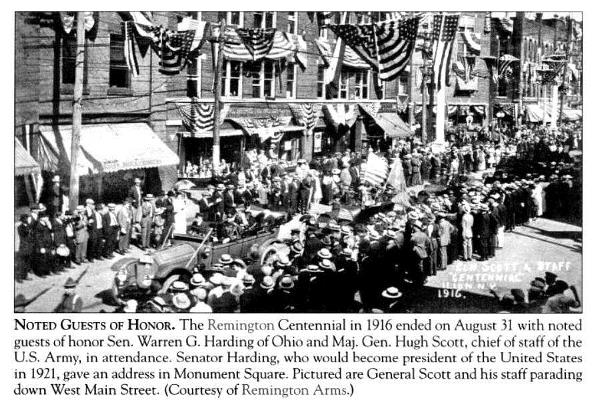 Remington Centennial Book Cover - 1916 Remington Centennial Parade - 1916