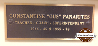 Portrait Plaque Mr. Constantine 'Gus' Panarites