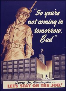 Remington Arms World War II Poster