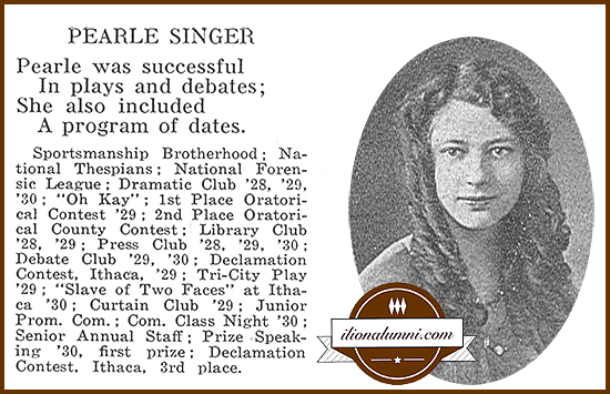 Pearl Singer IHS 1930