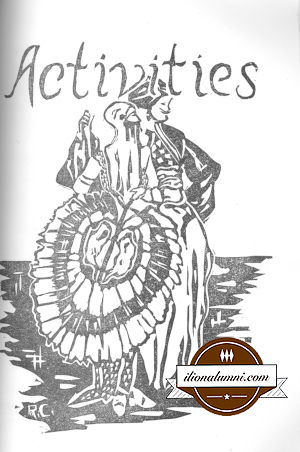 1931 Yearbook Art Editor - Richard Comins Athletics Sketch