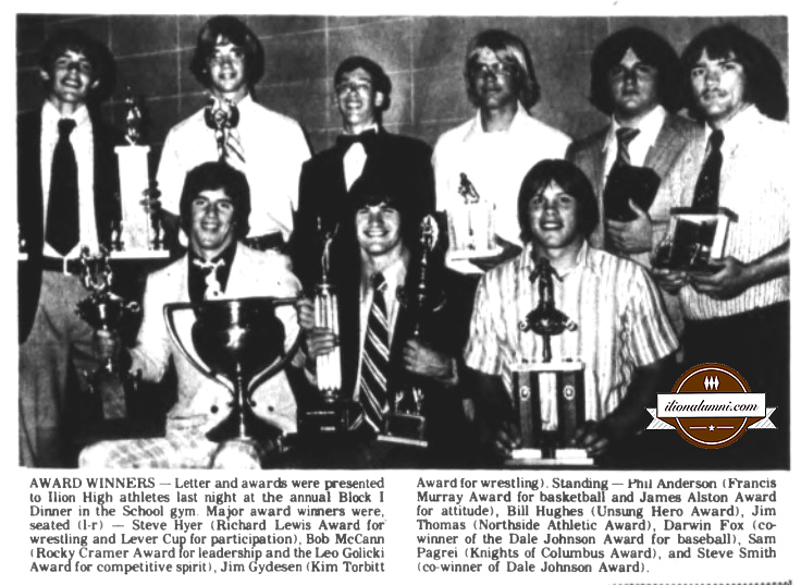 Herkimer Telegram - IHS Presents Awards - 1974 Herkimer Telegram - IHS Presents Awards - 1974