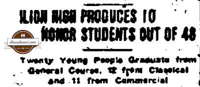 Utica NY Daily Press - 1922 Ilion Commencement