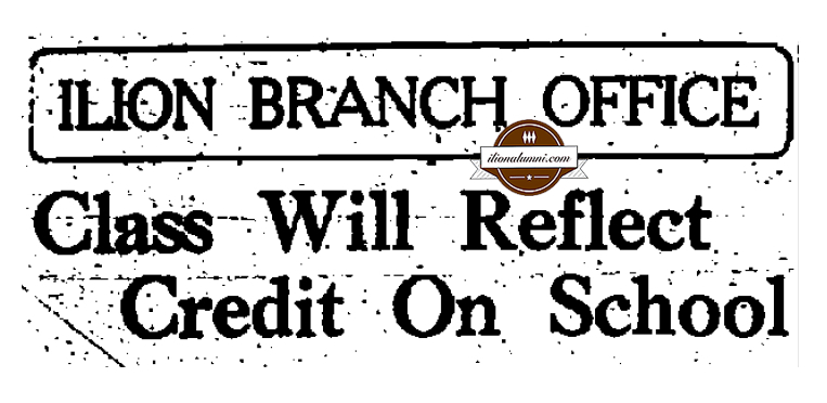 Utica Observer - 1922 Class Will Reflect Credit On School