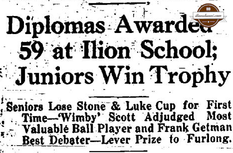 The Utica Observer IHS Commencement 1928