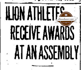 Utica Daily Press 1932 Ilion Athletes Receive Awards At An Assembly