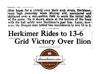 Utica Observer - Herkimer Rides to 13-6 Grid Victory Over Ilion - IHS 1937
