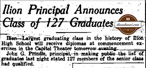 Utica Daily Press IHS Graduates 1937