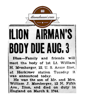 Utica Daily Press - IHS Class of 1939 - Ilion Airman's Body Due Aug. 3