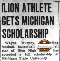 Herkimer Evening Telegram - 1958 - Ilion Athlete Gets Michigan Scholarship