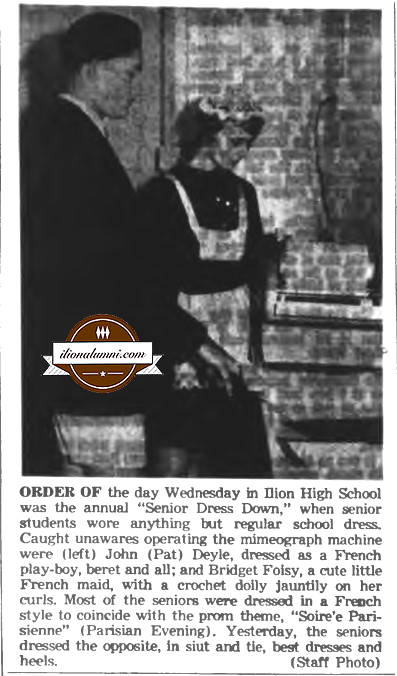 Herkimer Evening Telegram - 1960 Ilion Senior Dress Down