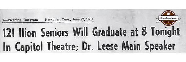 Herkimer Evening Telegram IHS Graduates 1961