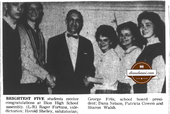Herkimer Evening Telegram - Ilion High Picks Top Students - 1962
