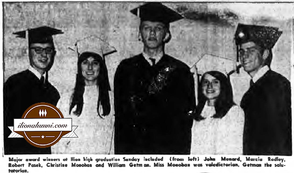 Herkimer Evening Telegram - Diplomas To 177 At Ilion Commencement - IHS 1969