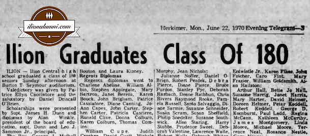 Herkimer Evening Telegram IHS Graduates 1970