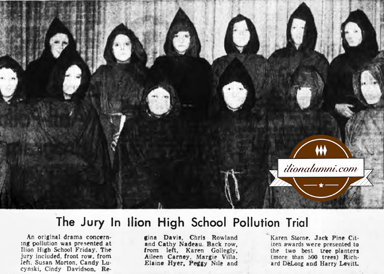 Herkimer Evening Telegram - The Jury In Ilion High School Pollution Trial - Class of 1974