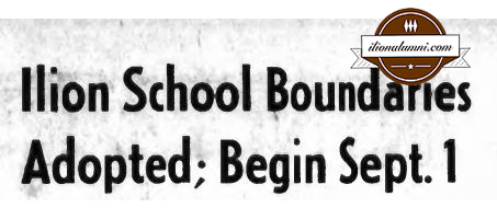 Herkimer Evening Telegram - Ilion School Boundaries Adopted 1967 - Class of Ilion 1974