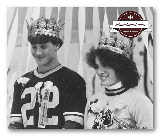 Homecoming King Jeff LaGase and Queen Angie (Bottini) Sayles Class of 1986